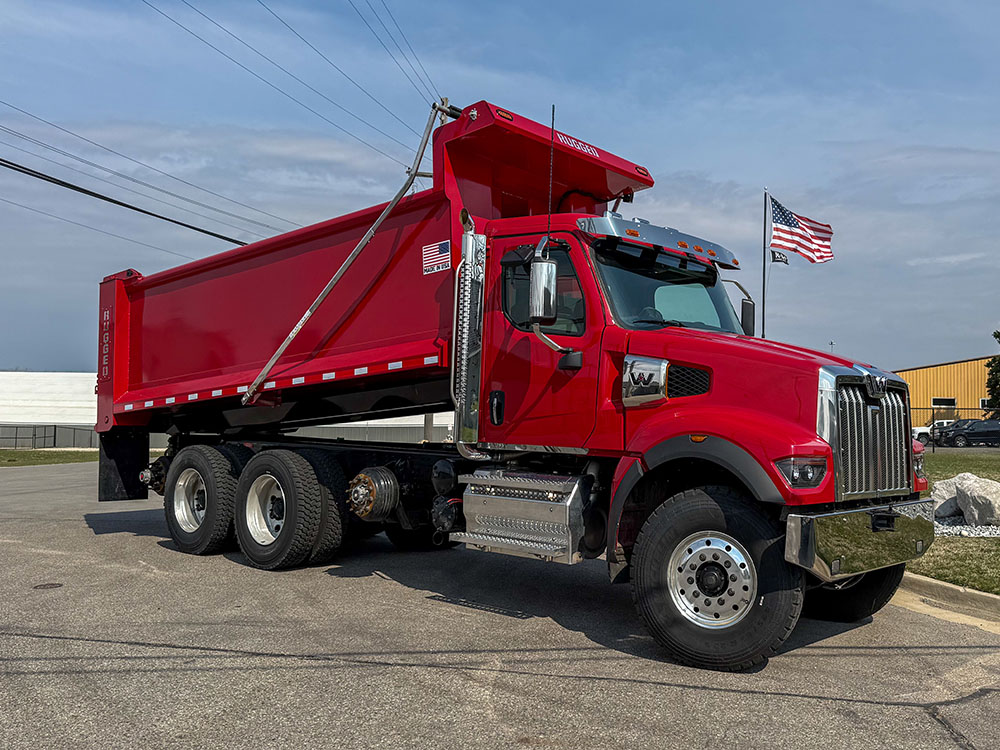 Aggregate hauling dealer build photo